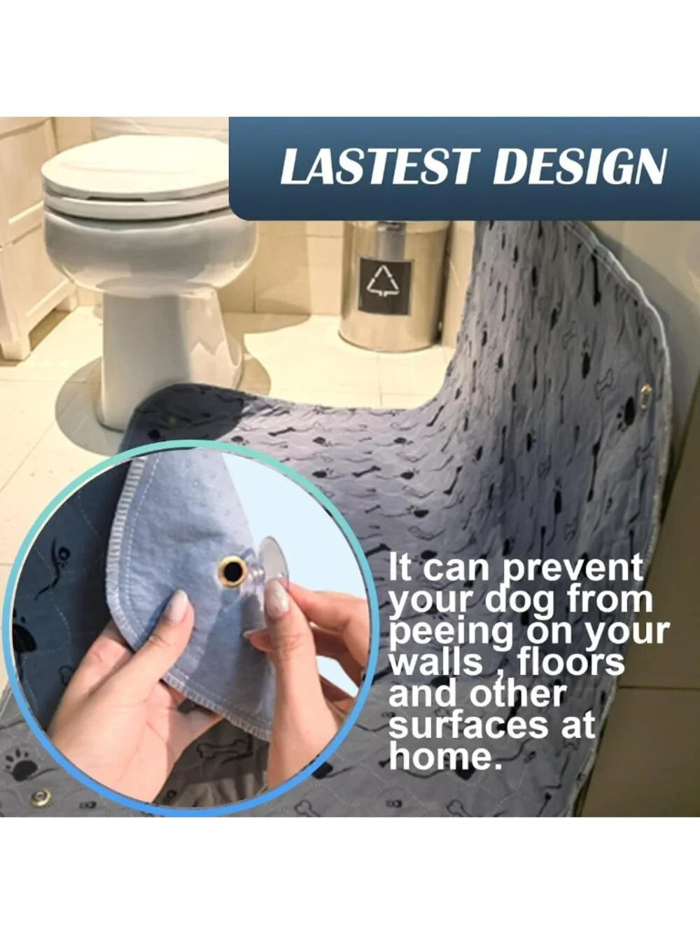 Washable Waterproof Dog Pee Pad | Heavy Absorbent Reusable Training Mat 36x48